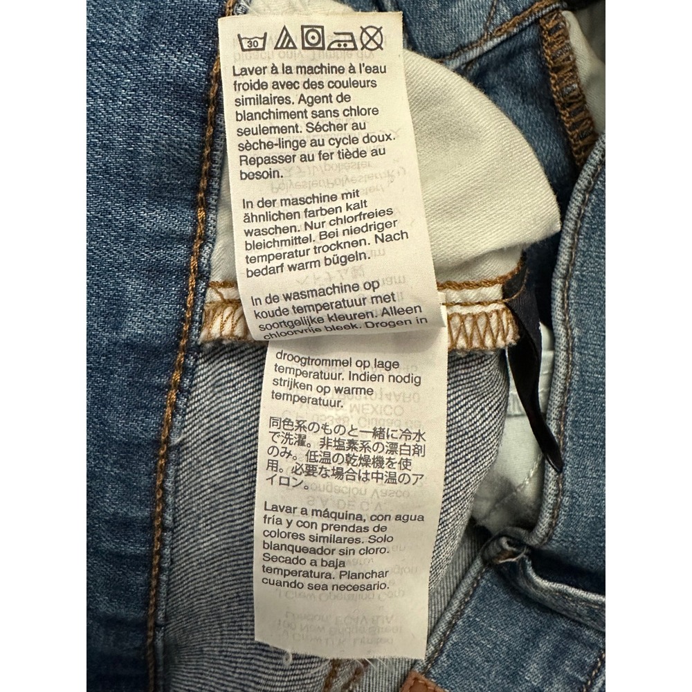 Madewell Women's Cali Demi-Boot Jeans Blue Tall Stretch Denim Crop Size 29 Tall - Picture 7 of 9